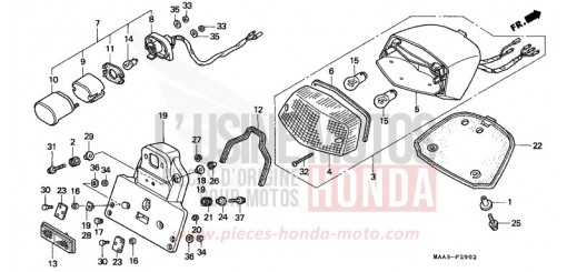 FEU ARRIERE (VT1100C2-SAUF CN/2CM) VT1100C2S de 1995